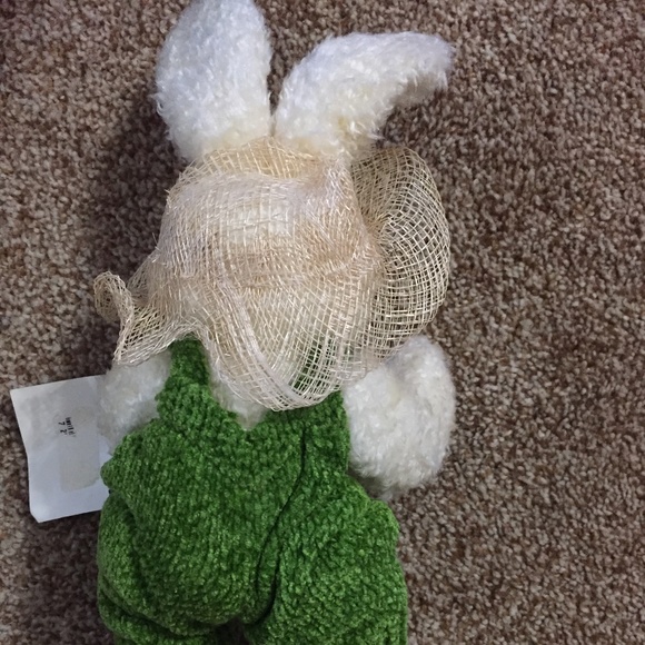 Berkeley Designs Easter Rabbit In Knit overalls - Picture 3 of 6